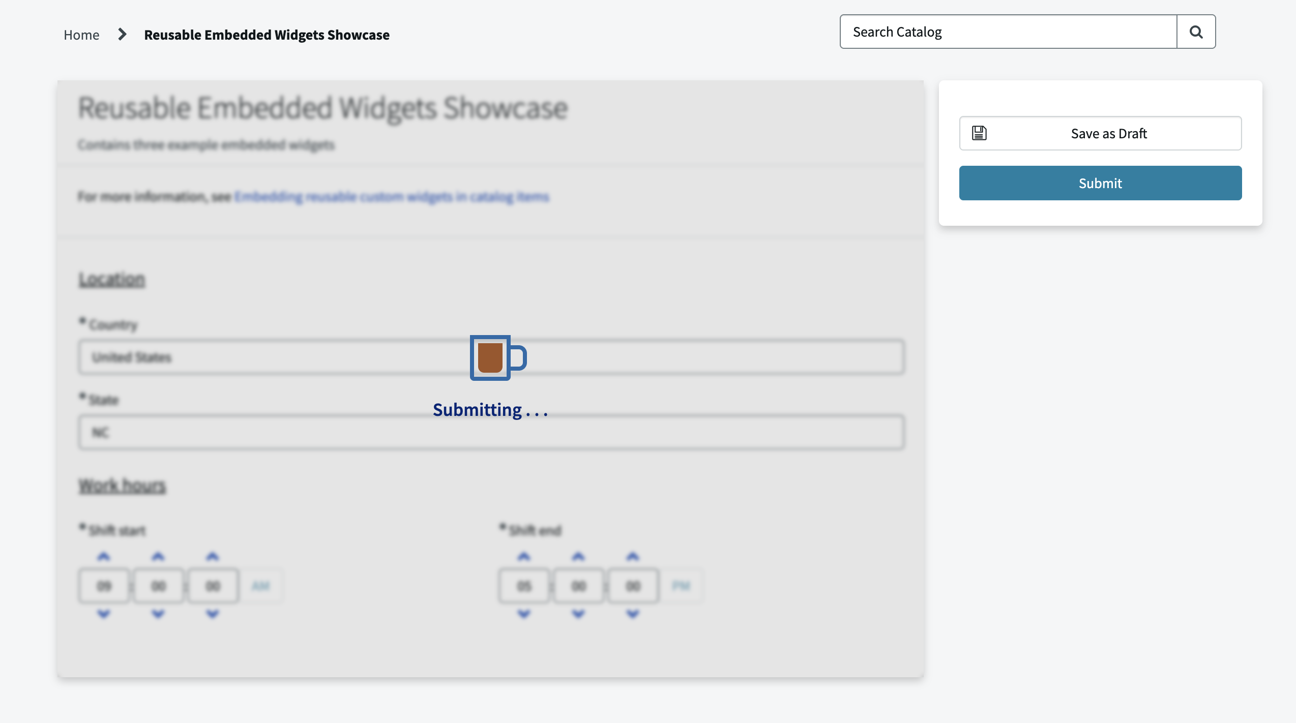 Loading Indicators Widget